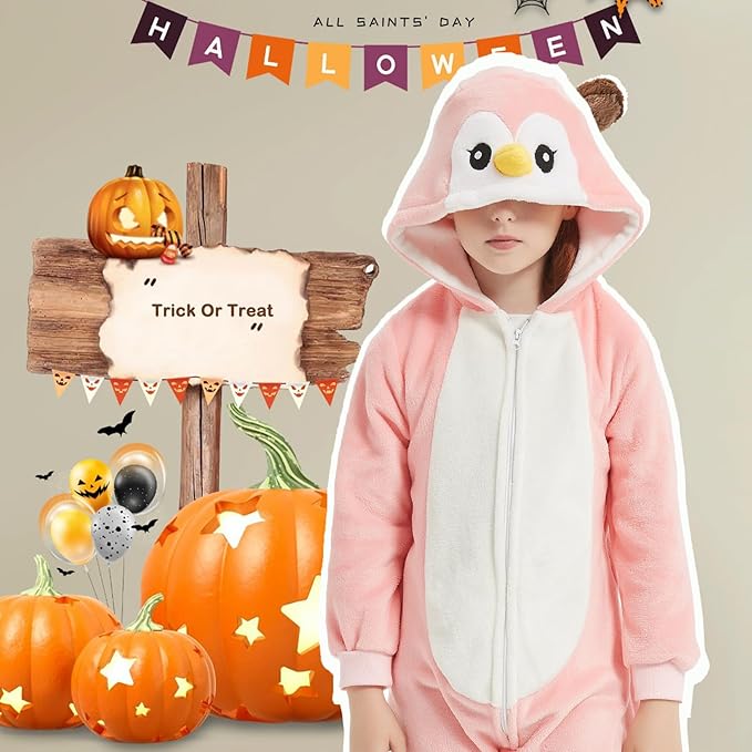 SWEETXIN Unise Kids Jumpsuit Cosplay Onesie One Piece Suit for Girls Boys Halloween Character Costume Dress Up Party