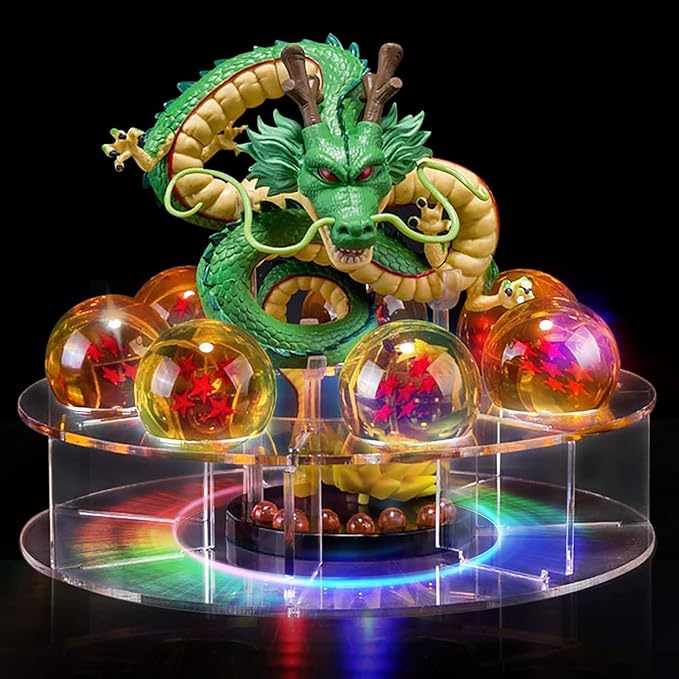 Model Set Includes a Dragon Sculpture, 1.7 in Crystal Ball, LED Base and a Gift Box. Home Decoration and is Also a Suitable Gift for Halloween and Christmas