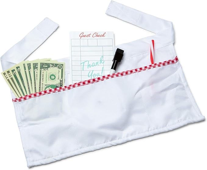 Melissa & Doug Star Diner Restaurant Play Set (41 pcs) - Pretend Play Food, Restaurant Toy Set With Cookware, Utensils For Kids, Diner Playset for Kids And Toddlers, Ages 3+