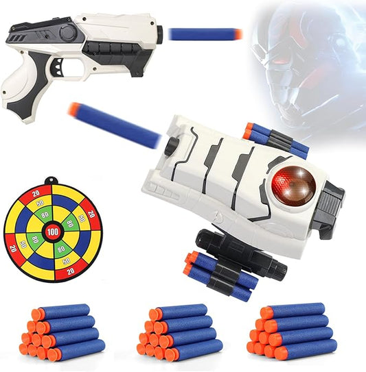 Star & Wars Stormtrooper Toys Foam Blaster for 5 6 7 8 9 + Year Old Boys, Superhero Power Blast Gauntlet Toys with 30 Darts for Costume & Role Play Gifts for Birthday Christmas