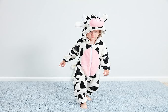 Dream cosplay Unisex Baby Costume,Baby Flannel Animal Halloween Home Clothing
