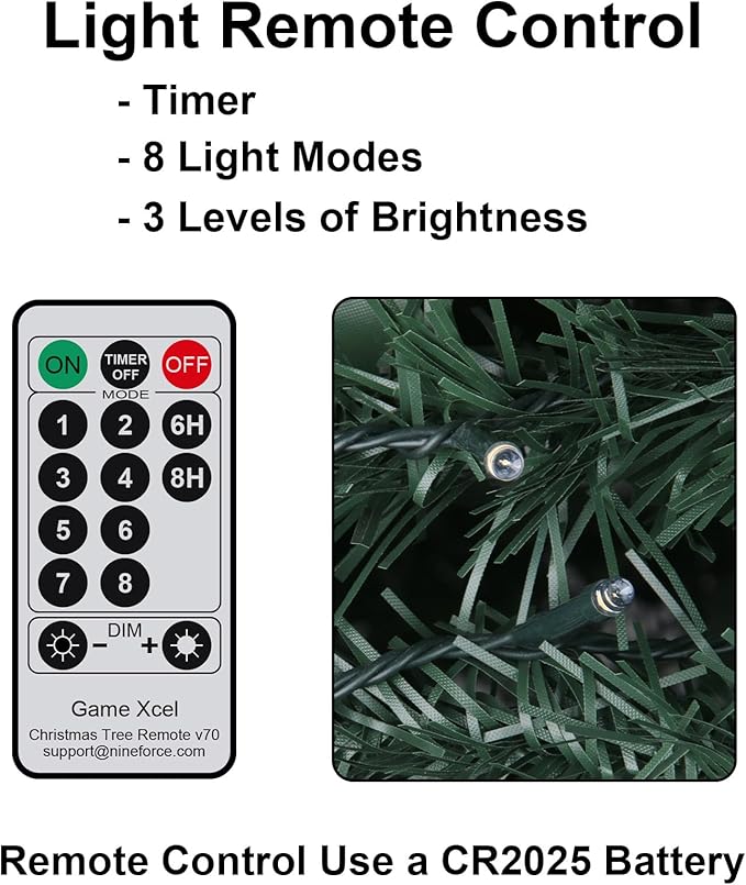 6.5FT Pop Up Christmas Tree with Lights and Decorations & Remote & Timer, Prelit Fully Decorated Pull Up Artificial Christmas Tree with Christmas Ball Ornaments Bows Ribbons for Christmas Party Decor