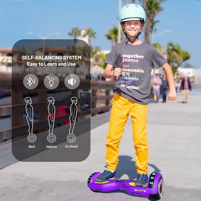 Scooter, Bluetooth & Corlorful LED Lights, Gifts for Kids & Adults & Girls & Boys, for All Ages