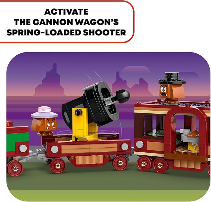 LEGO Super Mario The Bowser Express Train Toy Playset, Includes a Hammer Bro, a Boom Boom, 2 Goombas and 2 Para-Biddybuds, Nintendo Birthday Gift for Boys, Girls and Gamers, Mario Toys for Kids, 71437