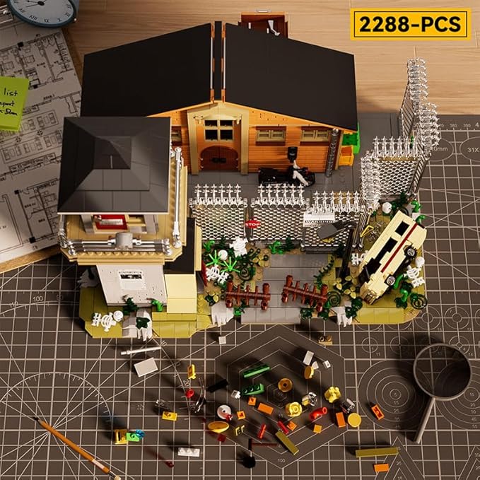 2288 PCS Jail constructo Miniature House Bricks kit,Simulation Architecture Construction Toy Building Sets,Best Choice for Teens Boys Girls or Adults,Great Building Block Toy Gift for Friends or Kids