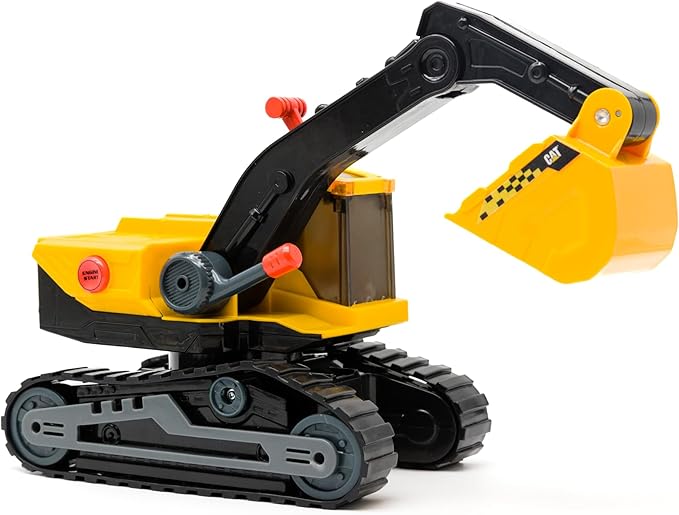 CAT Construction Toys, CAT Construction 11.5" Power Haulers 2.0 Excavator, Lights and Sounds, Ages 3 and up