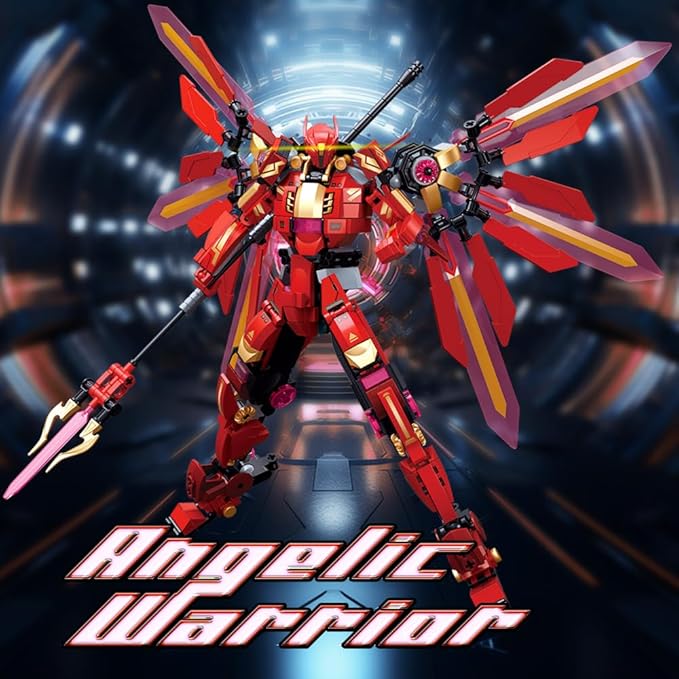 Mech Building Set, Samurai Mecha Warriors Building Kit, Creative Collectible Toy for Adults Man Teens Boys 8+, Compatible with Lego Mech Set, 511 PCS