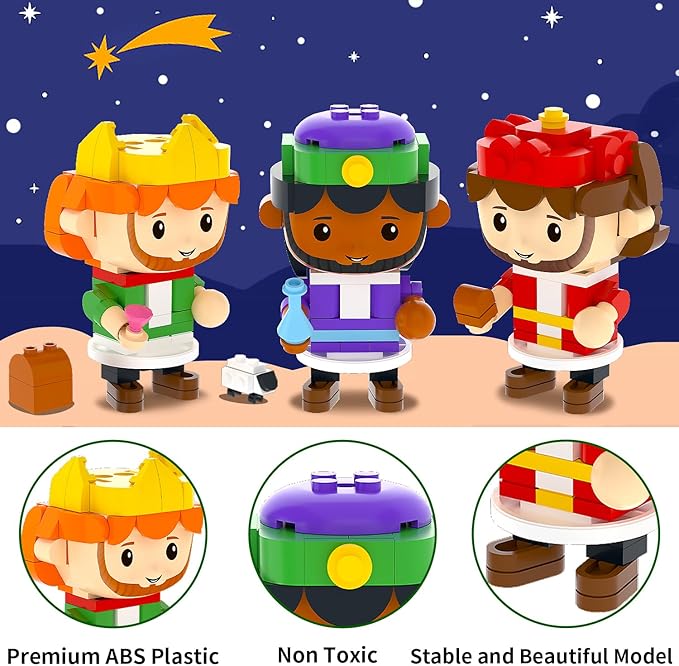 Nativity Advent Calendar 2025 Nativity Set Building Blocks for Kids Christmas Advent Calendar for Kids Boys Girls Teens Toddler Children Christian Religious Advent Calendar Gifts Toy