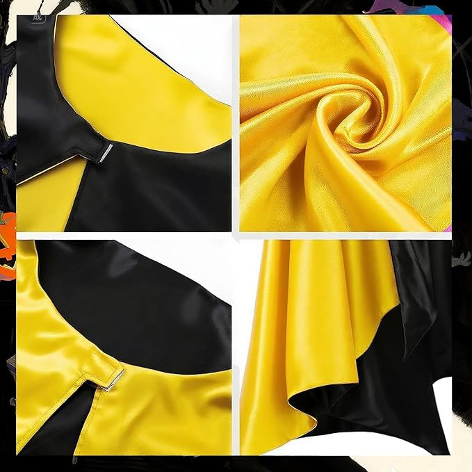 Haysandy Bat Cape Costume Unisex Reversible Satin Capes for Women for Halloween Hero Party Vampires Cosplay Costume