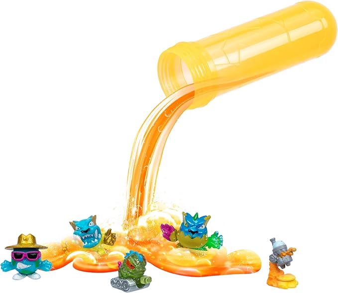 MrBeast Lab Swarms Series 2 Atomic Lab 5 Pack – Collectible Micro Beasts, Add Water & Shake Test Tube to Reveal 2 of 5 Surprise 1" Figures, 85 to Collect, Mystery Teams, Fun Unboxing Toy for Kids 5+