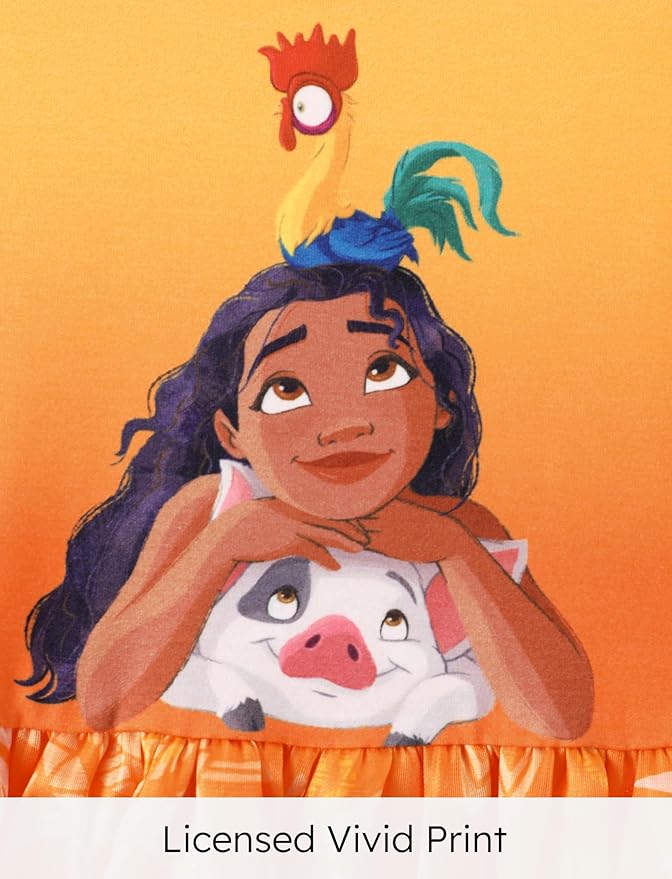 Disney Frozen Elsa Princess Cinderella Ariel Jasmine Rapunzel Baby/Toddler Dress, Ruffle Long-Sleeve Mesh Overlay Tulle Dress