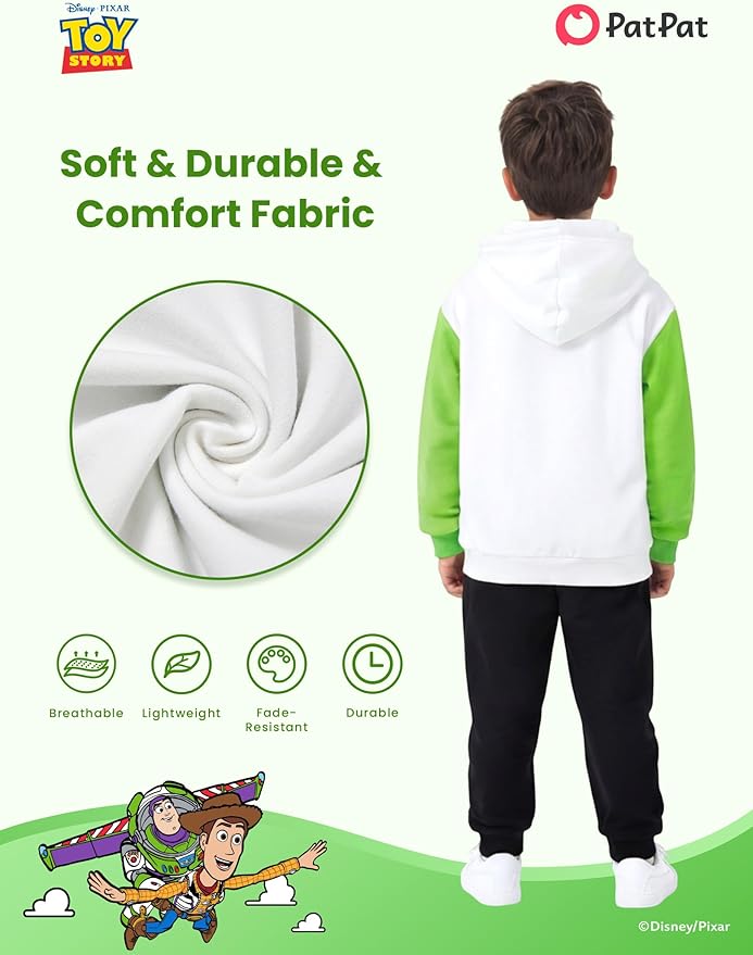 Disney Marvel Spider-Man Mickey Toy Story Cars Boy Pullover Hoodie&Jogger Pants Outfit Set Sweatsuit Lounge Matching Set 2-9Y