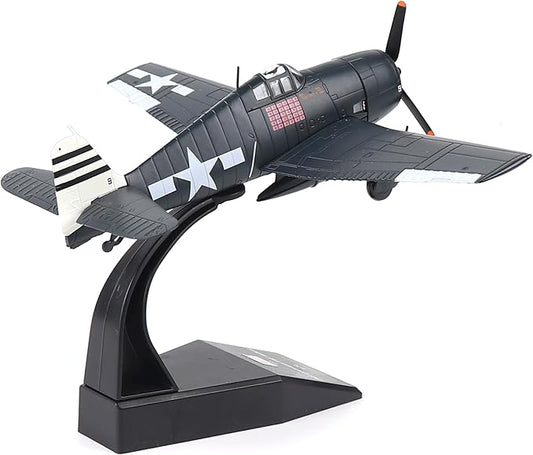 F6F Hellcat 1/72 Metal Airplane Model Kit with Stand WWⅡ Diecast Alloy Fighter Model Vintage Combat Plane Prebuild Military Aircraft Collection for Display or Gift
