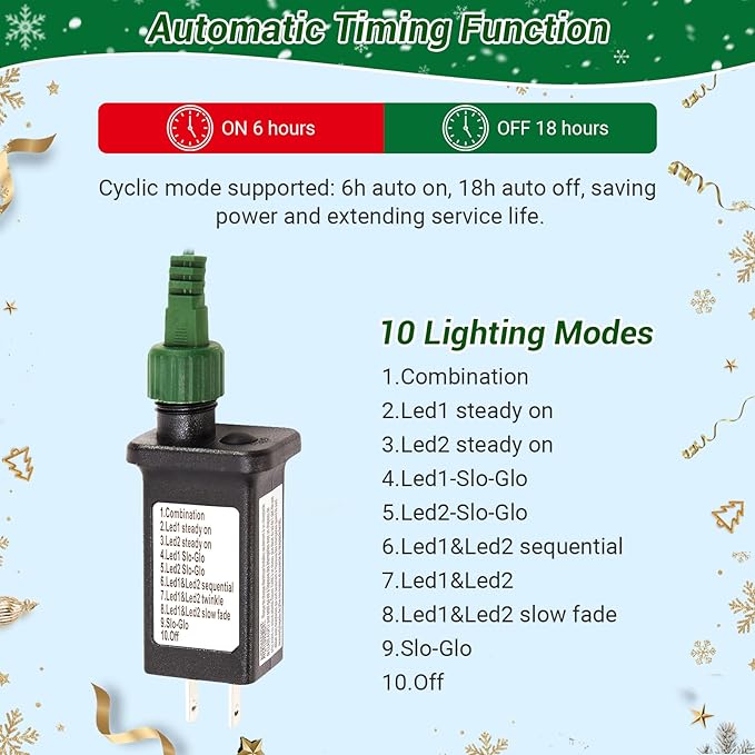 5FT Small Christmas Tree, Artificial Christmas Tree with 130 Colorful Lights & Lighting Base, Prelit Christmas Tree for Home & Office Xmas Decor with 10 Modes Lighting, Timer Operated Operated