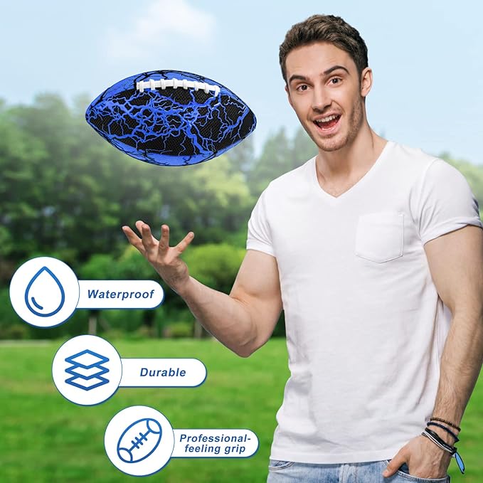 Jasonwell Pool Beach Water Football - Waterproof Football Strong Grip Fun Pool Toys Games for Swimming Pools Beach Lake Park Backyard Outdoor Play for Kids Children Teens Adults Family