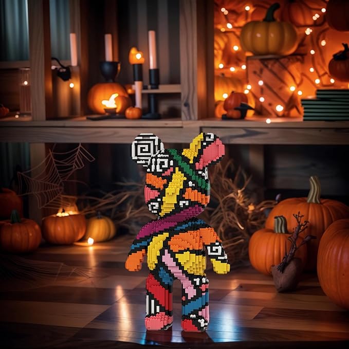 Bear Micro Mini Building Block Sets for Adults, No Compatible with Lego, Building Toys for Home & Office Decor, MOC 3D Creative Model Gifts for Christmas