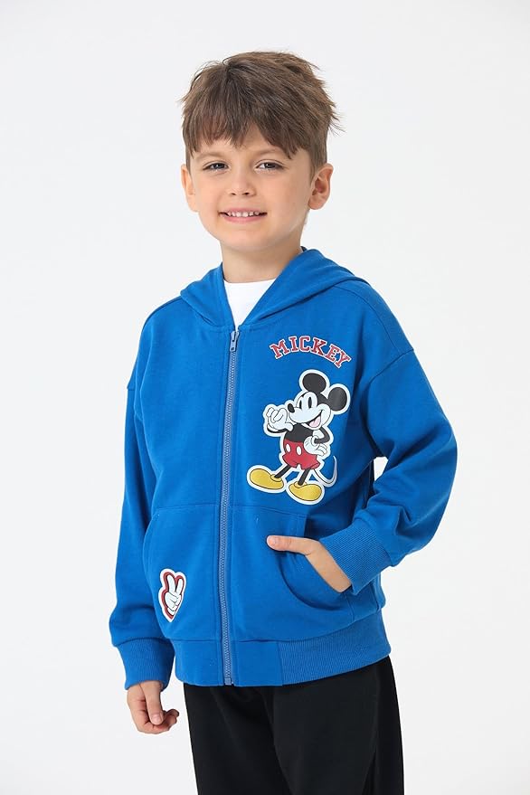 Disney Frozen Stitch Princess Minnie Mickey Spiderman Girls/Boys Zip Up Hoodie Fall Zipper Sweatshirt Jacket Toddler-Big Kid