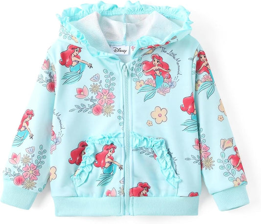 Disney Frozen Stitch Princess Minnie Mickey Spiderman Girls/Boys Zip Up Hoodie Fall Zipper Sweatshirt Jacket Toddler-Big Kid