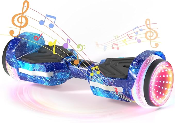 Scooter, Colorful LED Light-Up Wheels, Bluetooth Speakers and APP, Dual 250W Motors, 8.5 mph Max Speed & 8.5 Miles Max Range, Gifts for Kids Adults Girls Boys