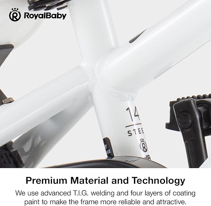 RoyalBaby Kids Bike Freestyle Classic & EZ Balance Pedal Switchable Bicycle, 12 14 16 18 Inch, 3-10 Years Toddler to Big Kids