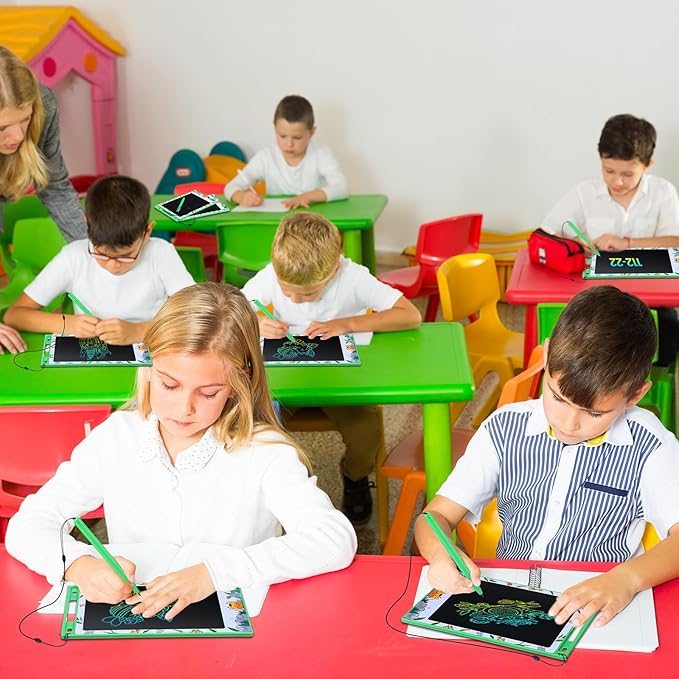 Zhehao 20 Pack LCD Writing Board for Adults, 8.5 Inches Doodle Jungle Animals Reusable Scribbler Board Screen Drawing Pad Erasable Painting Pads Educational Toy for Adults