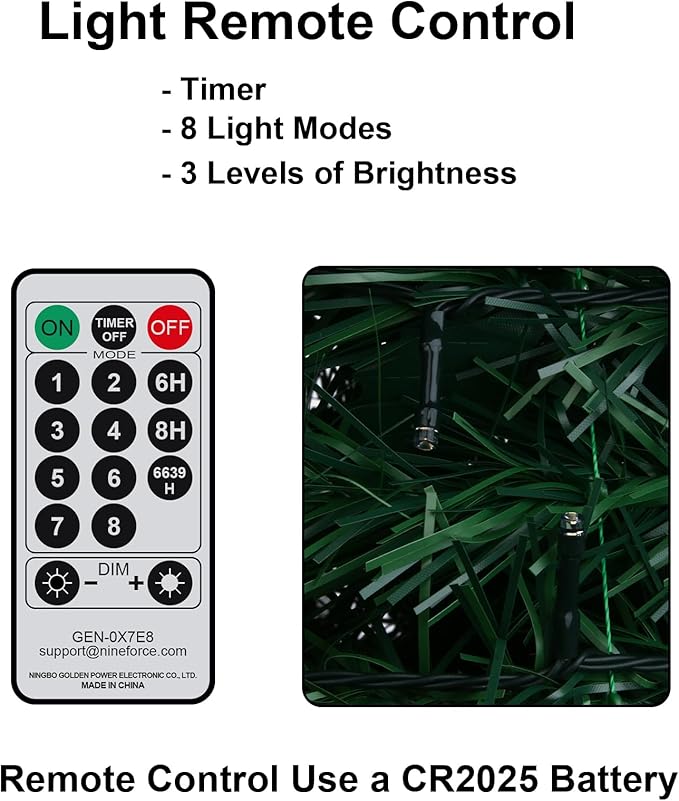 GameXcel 6.5FT Pop Up Christmas Tree with Lights and Decorations & Remote & Timer, Prelit Fully Decorated Pull Up Artificial Christmas Tree with Xmas Ball Ornaments Bows Ribbons for Xmas Party Decor