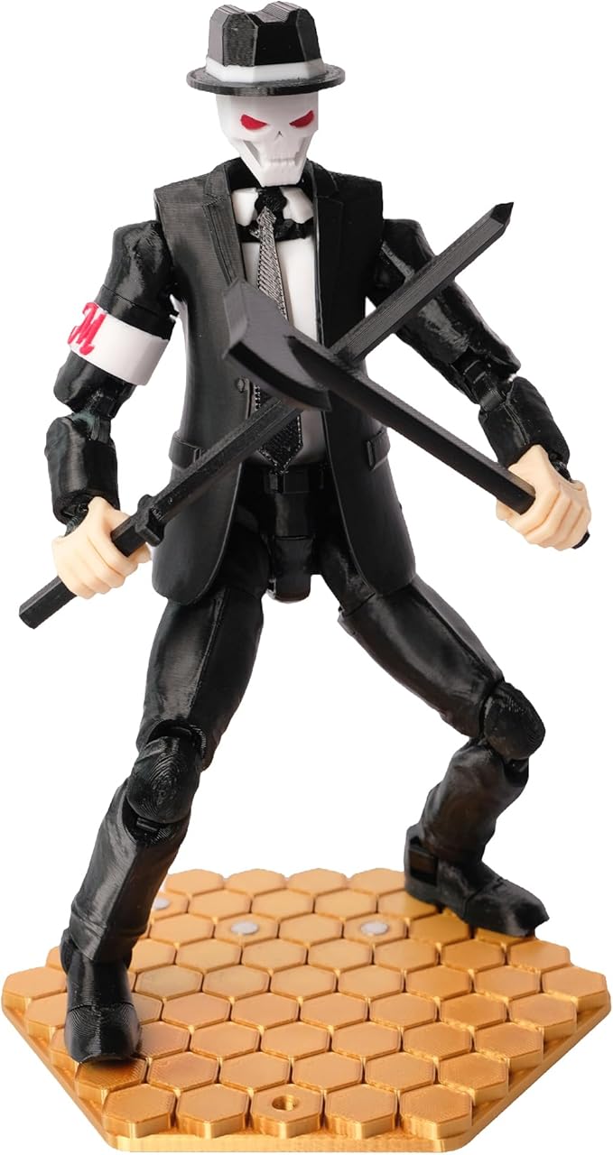 (Assembly Completed T13 Action Figure, 8.1 inches, Strong Magnetic Accessories, 3D Printed Robot Multi-Jointed Movable, Desktop Decorations for Game Lovers，POP Dancer (Black)