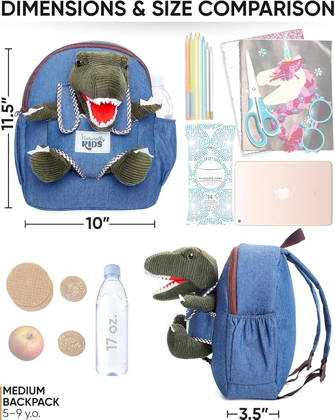 Green Dinosaur Toys for Kids 5-7, Gifts for 5 Year Old Boys, 4 Year Old Boy Birthday Gift, Toddler Dinosaur Backpack