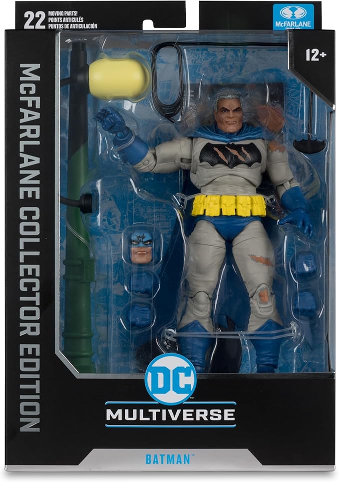 McFarlane Toys - DC Multiverse Batman Battle Damage Blue (The Dark Knight Returns) 7in Figure McFarlane Collector Edition #21
