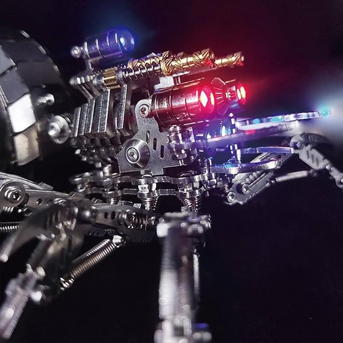 3D Metal Spider Model Kit, 203 Pieces 3D Stainless Steel DIY Assembly Steampunk 3D Puzzle Metal Model Kit