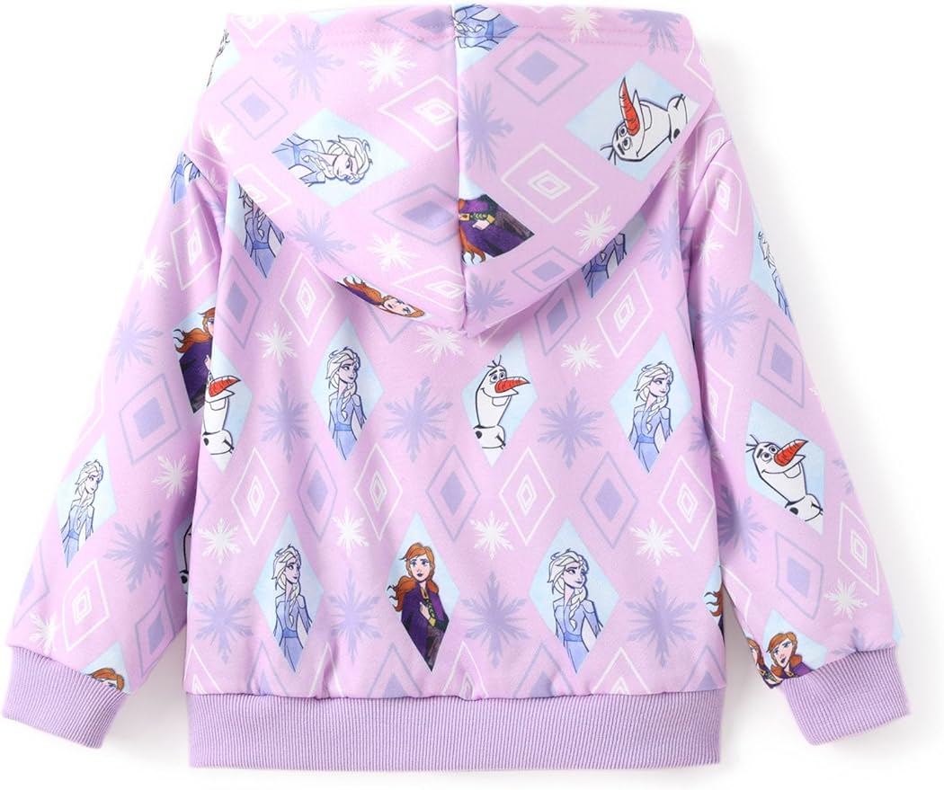 Disney Frozen Stitch Princess Minnie Mickey Spiderman Girls/Boys Zip Up Hoodie Fall Zipper Sweatshirt Jacket Toddler-Big Kid