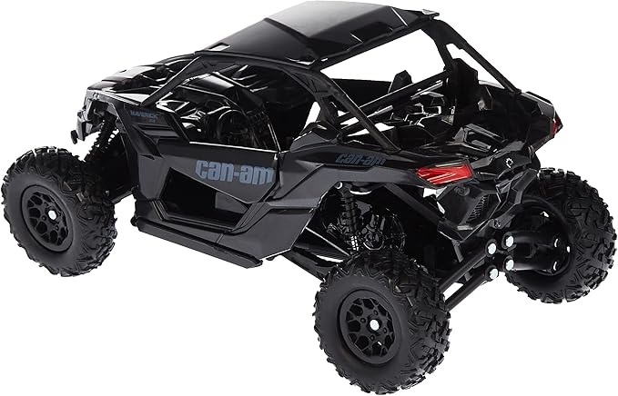 New-Ray 58193B New-Ray-58193B-1:18 Scale Toy CAN-AM Maverick X3 X Turbo Black, Adults Unisex