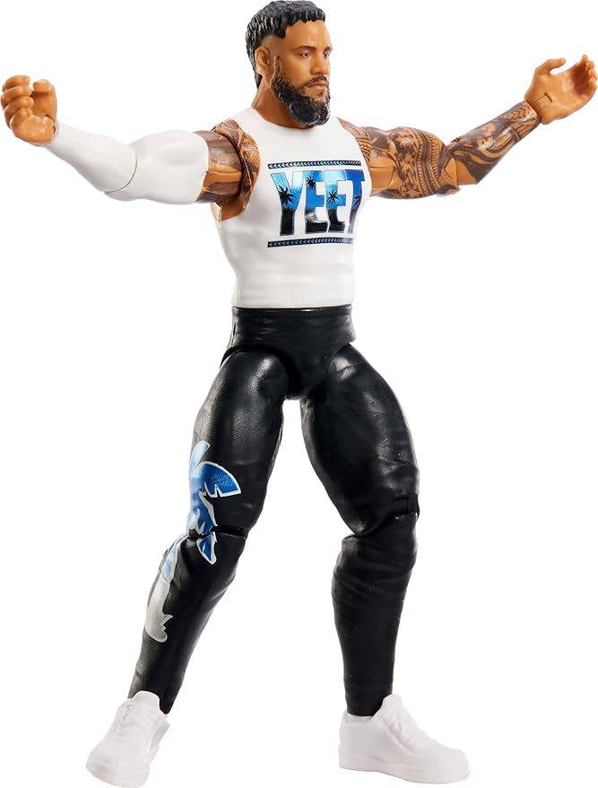 Mattel WWE Jey USO Action Figure, Main Event Series #153 6-inch Collectible with 10 Articulation Points & Life-Like Look