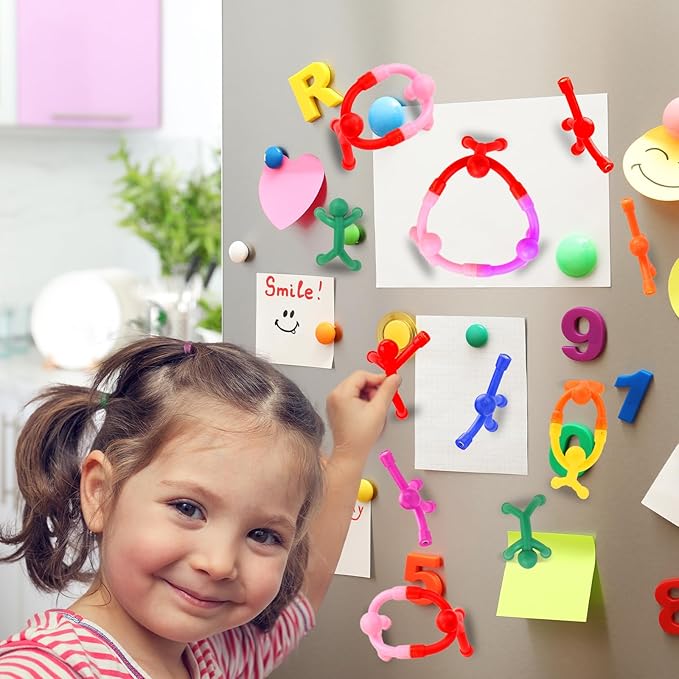 6Pcs Magnetic Men for Travel, Fridge Magnets Funny, Cute Magnets for Kids and Adults, Colorful Mini People for Whiteboard, Refrigerator, Desk Decoration