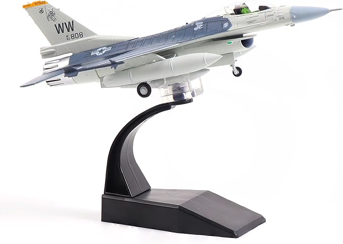 1/100 F-16C Fighting Falcon Fighter Model Metal DieCast Aircraft Jet Kit Fighter Plane Model Military Airplane for Collection and Gift(Misawa AFB 35th)