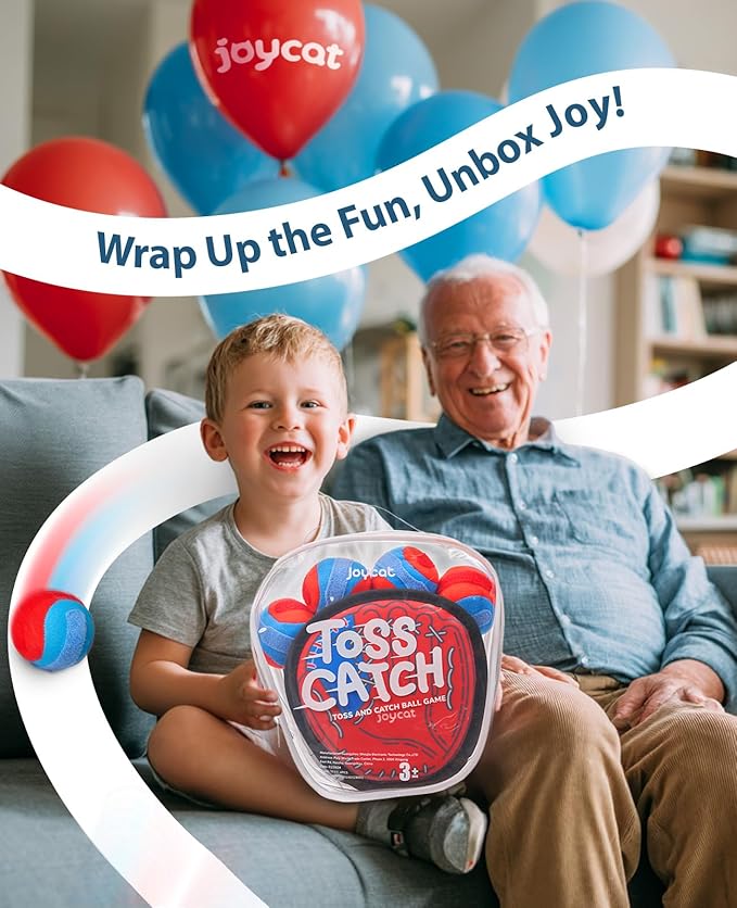 JoyCat Toss and Catch Ball Game Set,Sticky Toddler Baseball Training Glove,Beach Toys Yard Games,Kids Outdoor Games for Adults and Family,Outside Toys for 3 4 5 6 7 8 9 10+Year Old Boys Girls Gifts