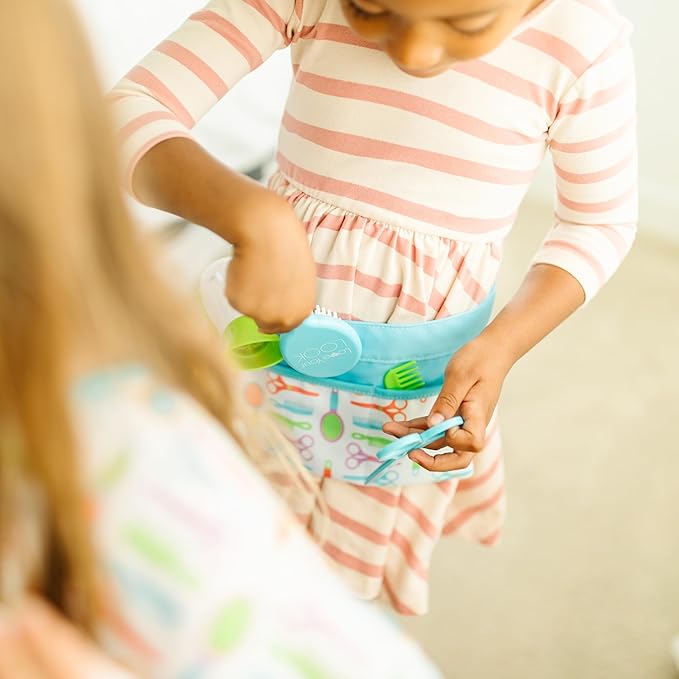 Melissa & Doug Love Your Look - Salon & Spa Play Set, 16pieces of pretend salon and spa toy products