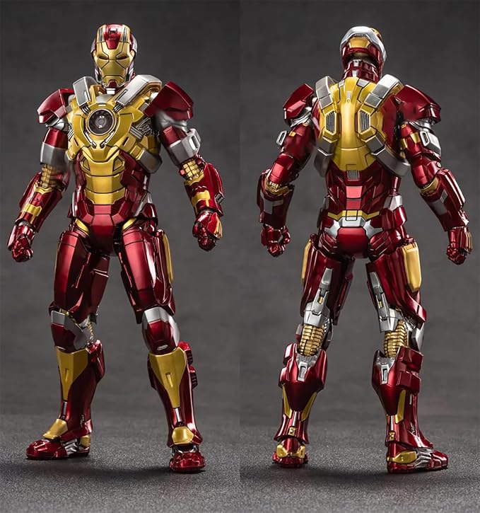 7 Inch MK17Ironman Action Figure (1/10 Scale) with Lots of Accessories,Exquisite Painting Collectible Toy