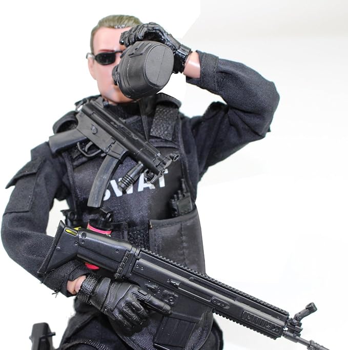 12" Action Figures Toy 1:6 Stand Bendable Soldier Figure Model Toy ( SWAT )