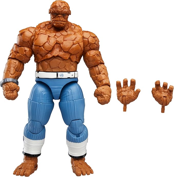 Marvel Legends Series The Thing, The Fantastic Four: First Steps Ben Grimm Movie Collectible 6 Inch Action Figure Toy