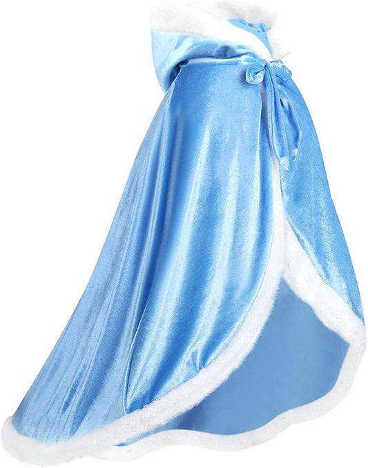 Girls Dress Up Hodded Cape Toddler Costume for Princess Cloaks