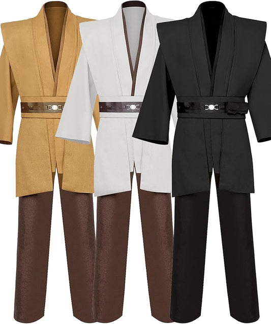 Knight Costume Adult Men's Tunic Hooded Robe Outfits Halloween Cosplay Uniform