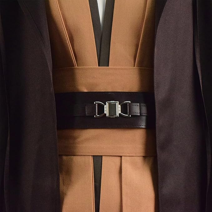 Rongxu Mens Tunic Robe Cosplay Costume Adult Tunic Hooded Robe Outfit Full Set Halloween Costume US Size