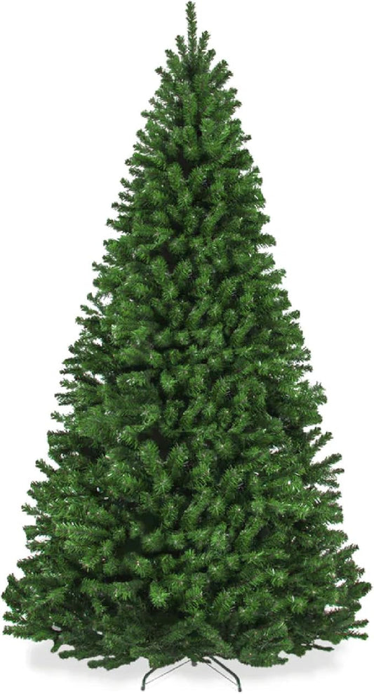 Best Choice Products Artificial Christmas Tree, 12ft Premium Unlit Realistic Spruce Holiday Décor w/Dense Branches, Easy Assembly, Metal Base - Green Spruce