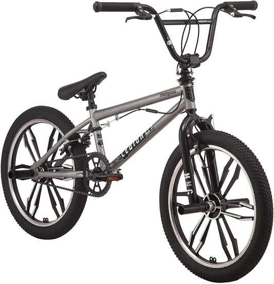 Mongoose Legion Kids Freestyle Sidewalk BMX Bike, Beginner Riders, Boys and Girls, 16-20-inch Wheels, Hi-Ten Steel Frame, Micro Drive BMX Gearing