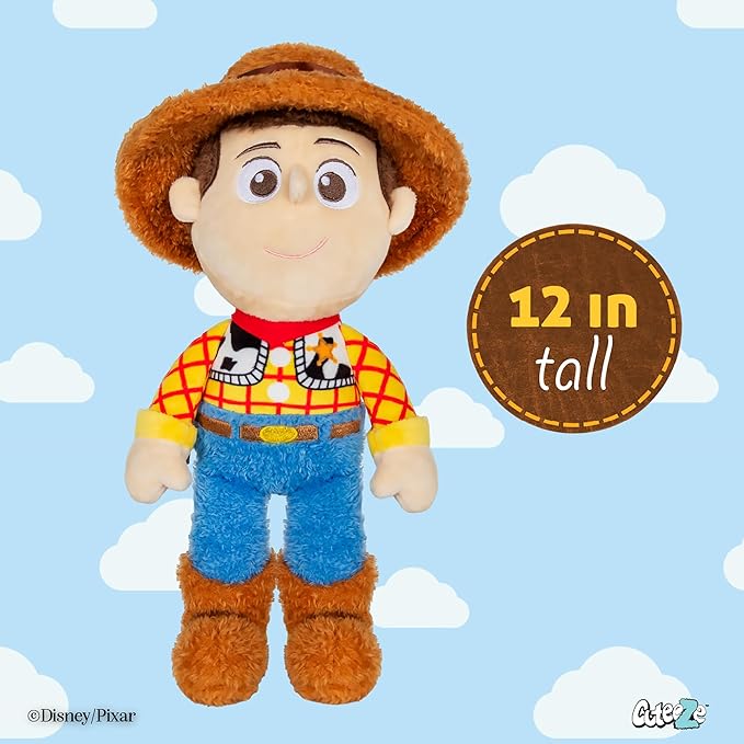 KIDS PREFERRED Disney Pixar Toy Story Woody Toy Cuteeze Extra Soft Plush Stuffed Animal Toy for Baby and Toddler Boys and Girls 12 Inch Size