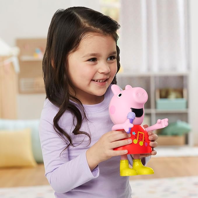 PEPPA PIG Talk & Sing Peppa Doll, Musical Toy with 50+ Sounds, Phrases, and Songs, Preschool Toys for 3 Year Old Girls and Boys and Up