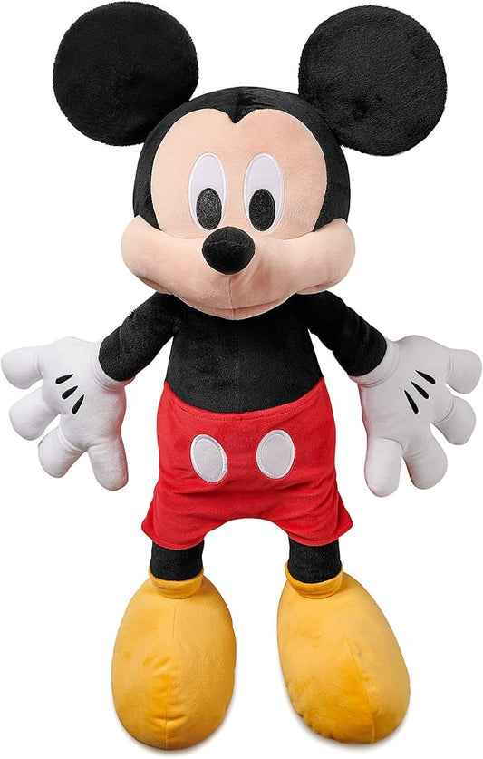 Disney Store Official Mickey Mouse Large Soft Toy for Kids, Cuddly Character with Fuzzy Texture and Embroidered Details, Soft Tail, Plushy Suitable for All Ages.