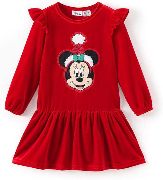 Disney Stitch Minnie Elsa Princess Sweatshirt Dress Toddler Girl Sequin Long Sleeve Pullover Clothes Fall Outfit 2-9 Years