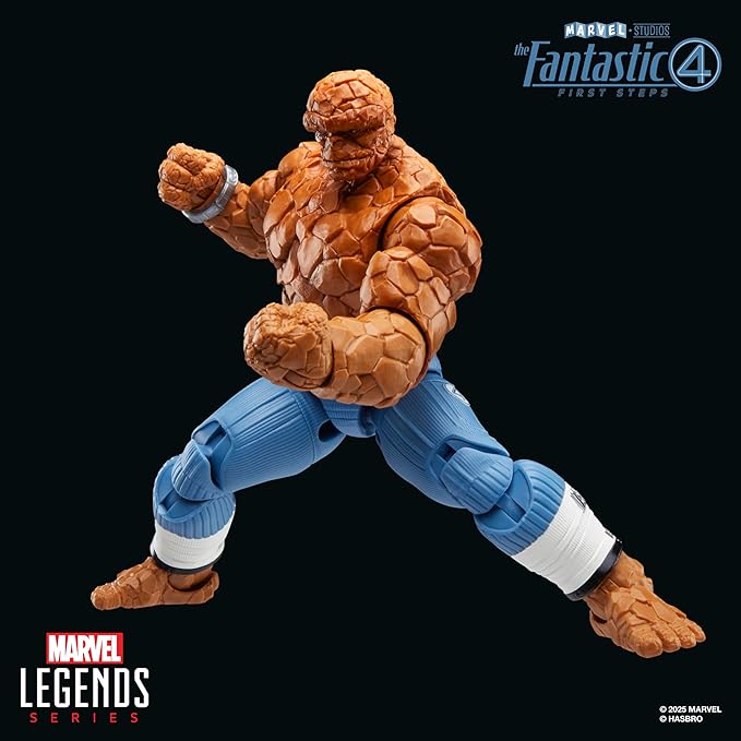 Marvel Legends Series The Thing, The Fantastic Four: First Steps Ben Grimm Movie Collectible 6 Inch Action Figure Toy